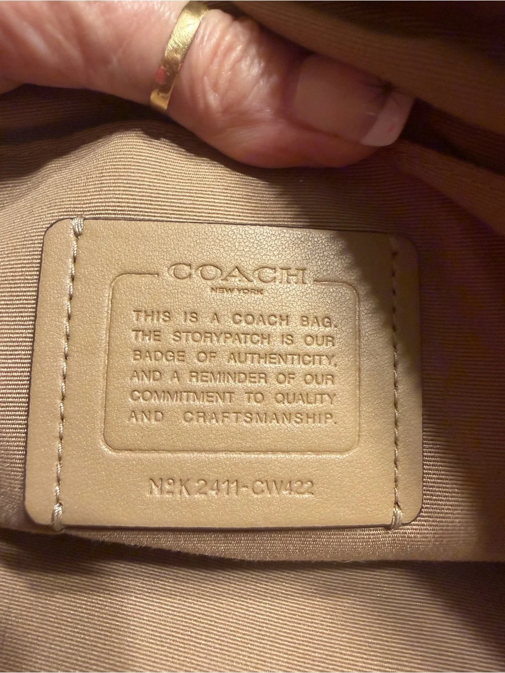 Coach Brown Signature Canvas Tote with Gold Logo